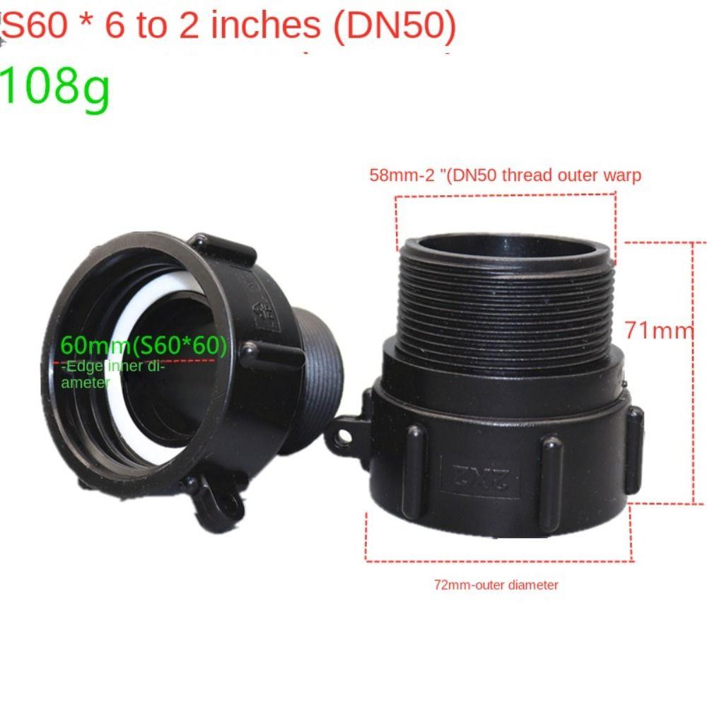 Plastic Ton Bucket Joint Accessories 2 Inch Ton Bucket Adapter IBC Tote Adapter  Tote Connector