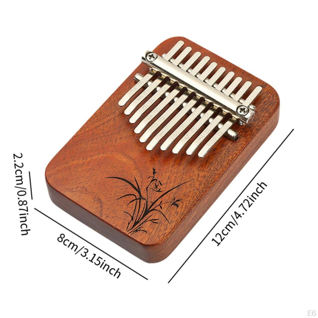 10 Note Wood Mbira Thumb Piano for Finger Play