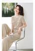 Two piece set of western-style age reducing wide leg pants with fashionable temperament