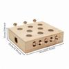 Cat Puzzle Box Solid Wood Wooden Interactive Play Set to for Indoor
