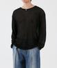 UMM Sunset Summer Linen-Like Long Sleeve Knit Black