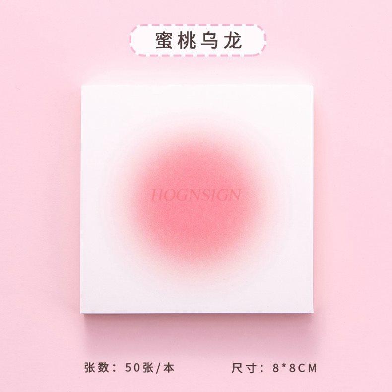 1book Sticky Note Paper, Creative Notebook, Portable, Removable Small Notebook, Gradient Color, Love Message, Note Taking
