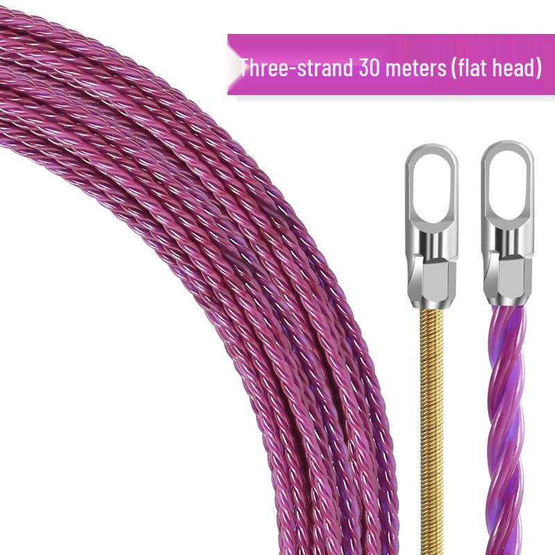 New Electrician Wire Puller & Threader Tool - Steel Cable Leader for Network & Conduit Installation.