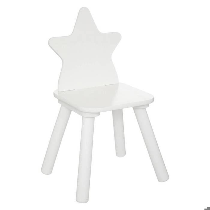 Chaise douceur étoile Blanche Atmosphera