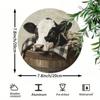 Retro Vintage Metal Cow Barrel Wall Decor Waterproof Bar Cafe Poster