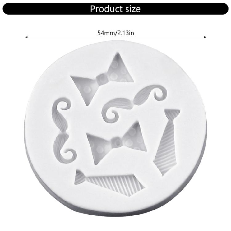 Bowtie Mustache Silicone Molds Nonstick Fondant Cake Molds Cake Decorating Tool for Truffles Cheesecakes Easy To Clean