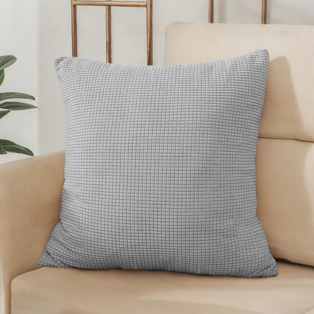 40x40 45x45 50x50 Housse de coussin Jacquard Couleur Unie pour Canapé Bureau Coussin lombaire Housse de coussin Décoration de Maison