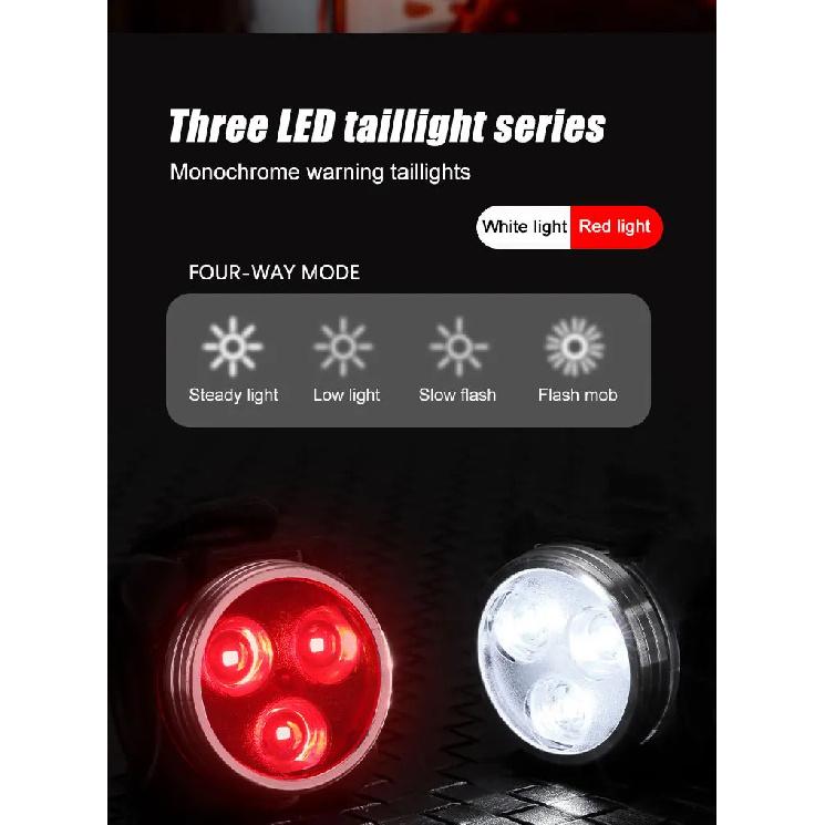 Bicycle Front Rear Light Bike Warning Taillight USB Rechargeable LED Bike Light Waterproof MTB Cycling Lamp Bike Accessories