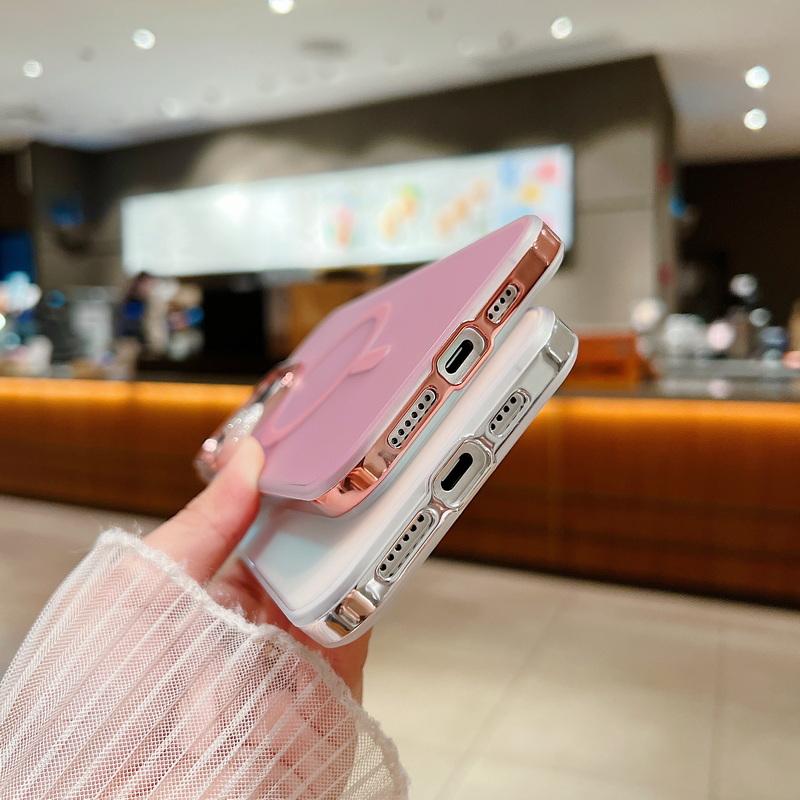 For Iphone 15 14 13 12 Pro Max Shockproof Wireless Charge For Magsafe Magnetic Slim Pc Hybird Tpu Plain Color Phone Case Cover