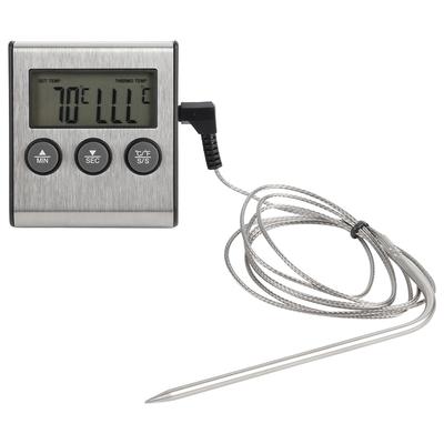 BBQ Thermometer Fleisch Lebensmittel Kochsonde Thermometer mit Timer Temperaturmesswerkzeug