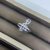 Beixi S925 Sterling Silver Musical Note Adjustable Ring with Zirconia Inlay