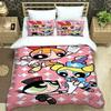 Cute Powerpuff Girls Bedding Sets Exquisite Bed Supplies Set Duvet Cover Bed Comforter Set Bedding Set Luxury Birthday Gift