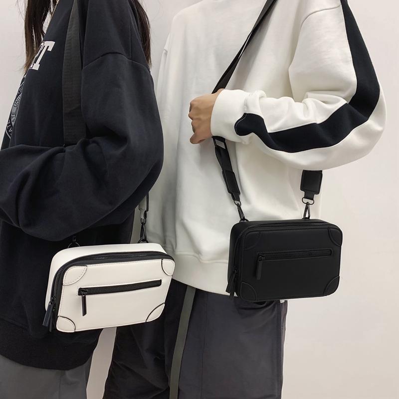 Tide ins Herren neue Umhängetasche Harajuku beliebte personalisierte Box Tasche Paar kleine Umhängetasche lässige Hip Hop Tasche