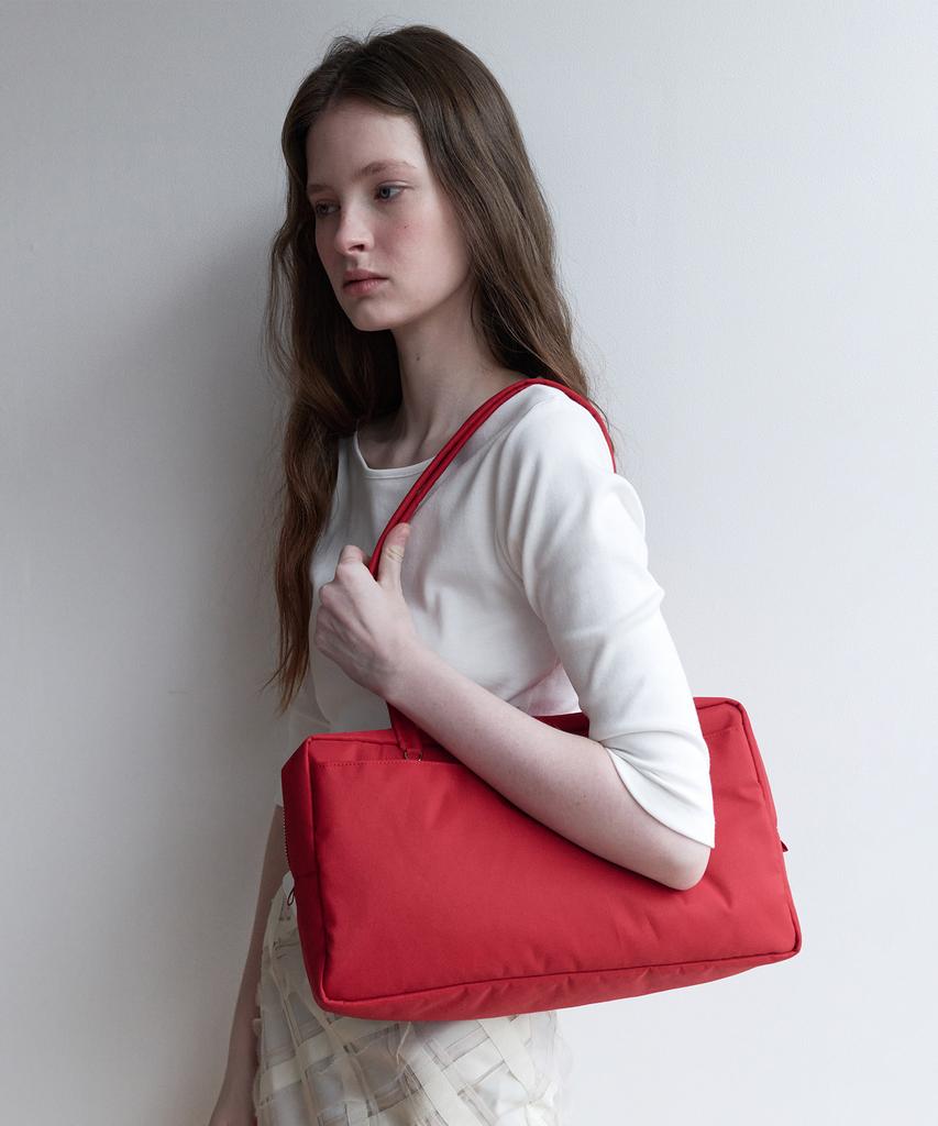 Mucu And Ebony Cozy Square Bag _ Red