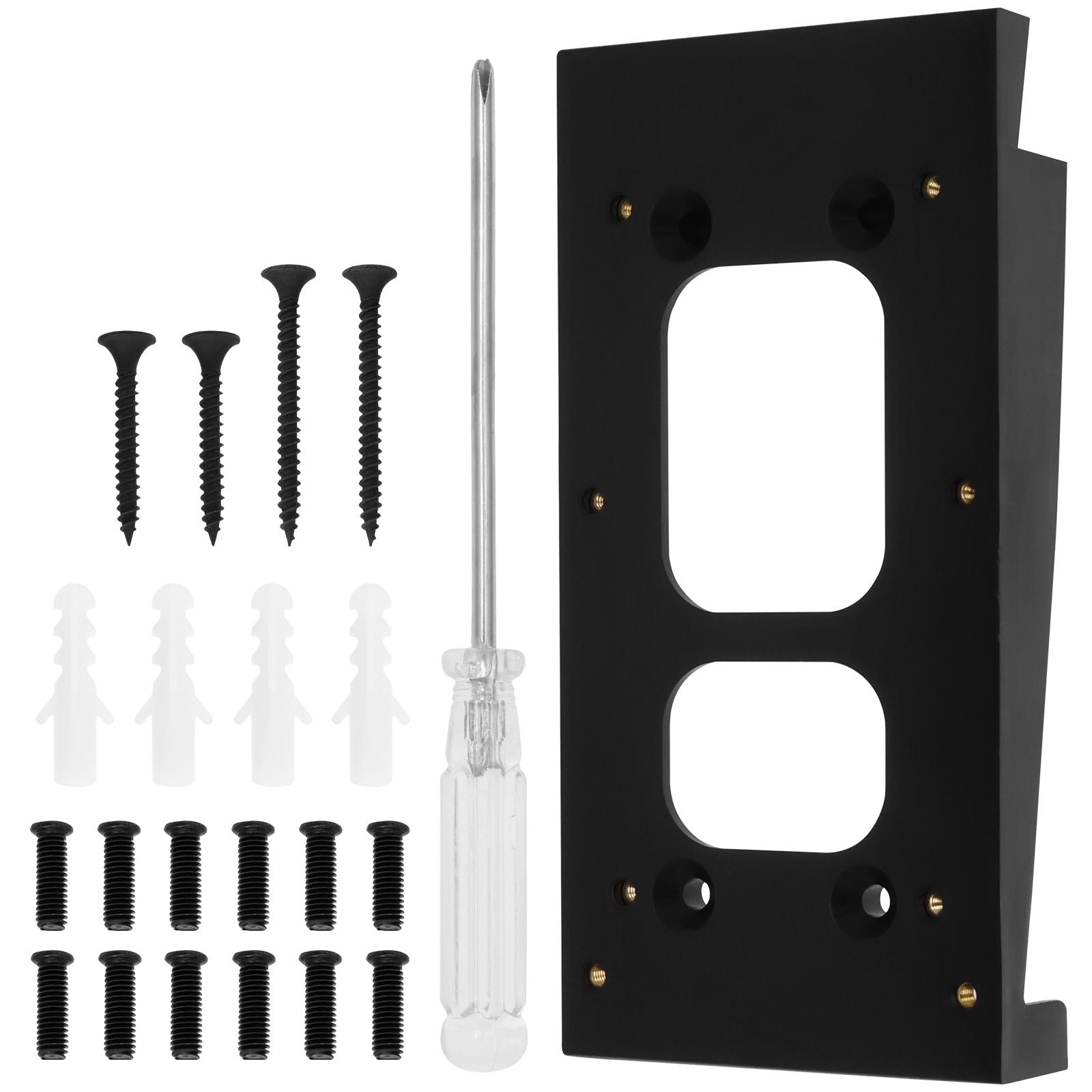 Houses Doorbell Mounting Holder Bracket Compatible with Video Doorbell for Corner Mounting Bracket Kit Drilling Installation чёрный