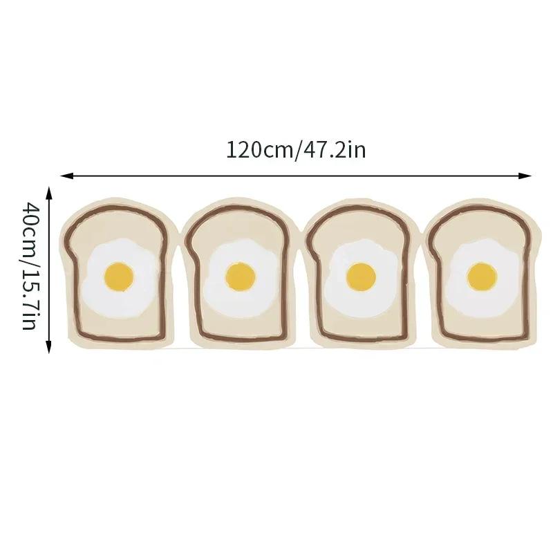 Cartoon Brot Küche Boden Matte Anti Slip Kawaii Küche Teppich Wohnzimmer Schlafzimmer Eingang Fußmatte Hause Schlafsaal Dekor Tapis