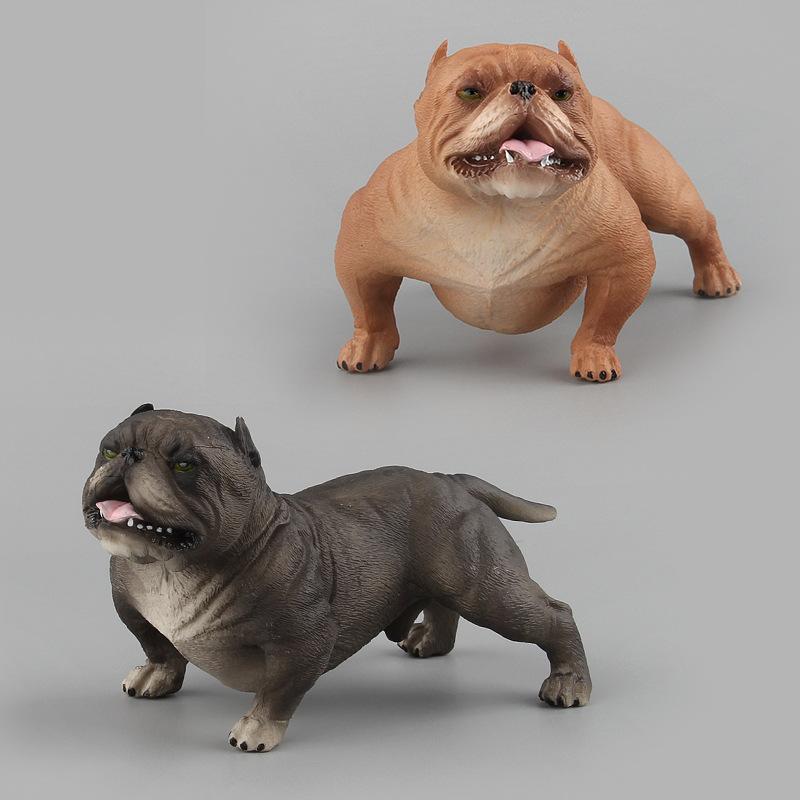 Simulation Tiermodell Spielzeug Simulation Böser Hund Ornament Modell Ornament Bulldogge Modell