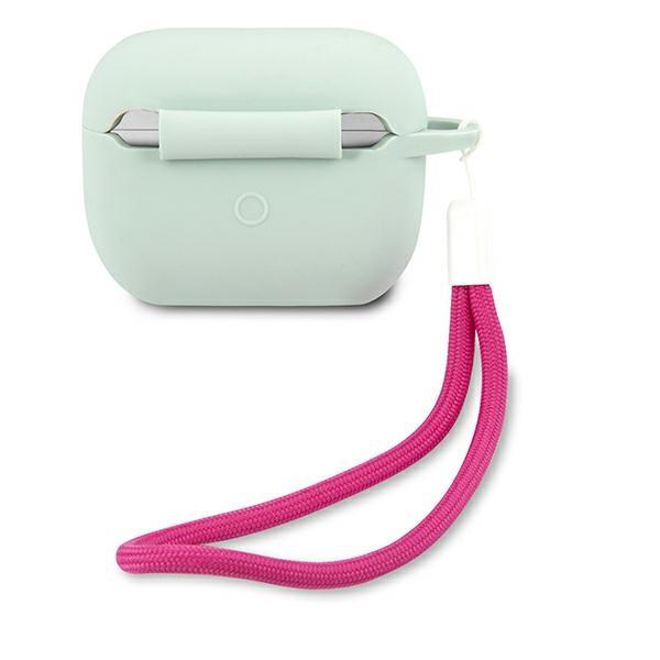 Guess Guacaplsvsbf Airpods Pro Cover Niebieski Fuksja/Blue Fuschia Silicone Vintage