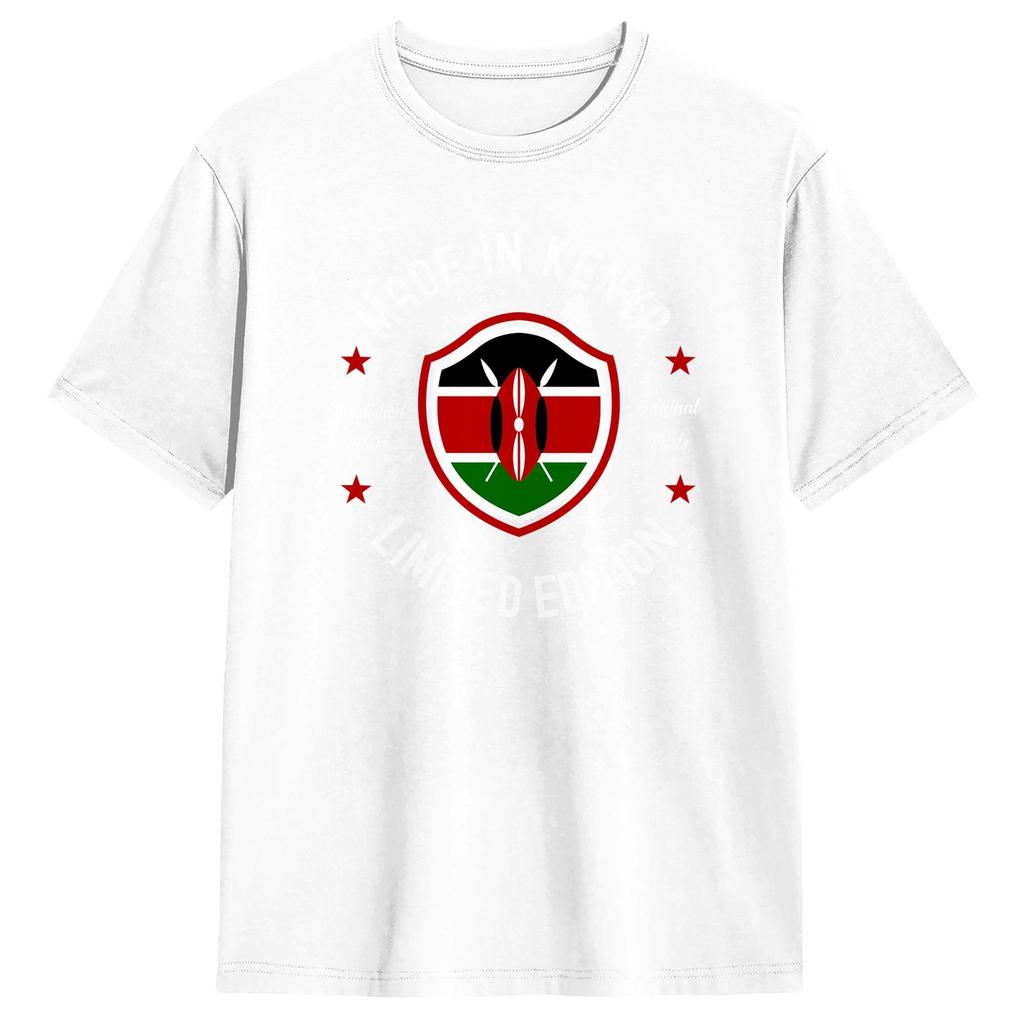 Made In Kenya T Shirt Beach Aesthetic T Shirts Cotton Hip Hop Tee Shirt For Mens Casual Tees