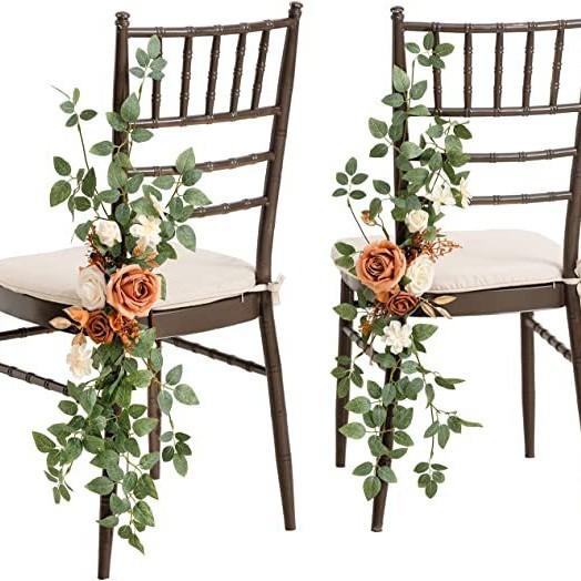 

Свадебный подарок Цветок на спинку стула Набор цветов-симуляторов Европейский и американский Декор для уличного фестиваля Фон Прямая поставка