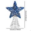 Christmas Tree Topper Decoration Romantic Unique Star Treetop Xmas Decor for Cafe
