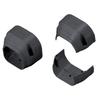 Inaba Denko Pipe Decorative Cover, Terminal Cover, for Equipment Connection Parts, Black SE-77-K