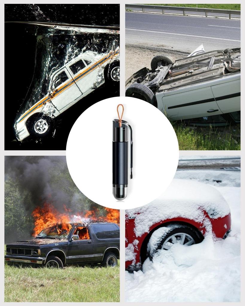 SUBORAWOS Emergency First Aid Rescue Hammer Escape Hammer Window Breaker