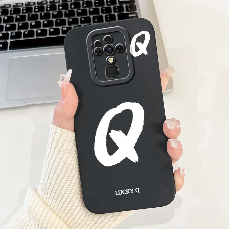 For Tecno Camon 16 16Pro CE7 CE7j CE9h Cover For Tecno Camon 16 Pro Case Simple Fashion Letters Pattern Design Silicone Bumper