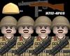 MOC WK2 Italienische Soldaten Figuren Bausteine Italien Armee Infanterie Offizier Waffen Pistole Umhang Helme Panzerkanone Steine Spielzeug