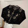 1pc Skulls, Butterfly, Gothic, Dark Art Umbrella with Plastic Handle,Suitable for All Seasons Home Travel Outdoor UmbrellaDD1593