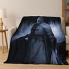 Cartoon Knight Templar Cavalier Crusaders Flannel Blanket Soft Warm Throw Blanket for Bedroom Living Room Bed Travel Picnic Kid
