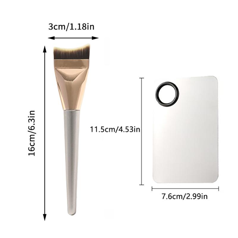 Kątowy Pędzel do Podkładu Kosmetyczny Zestaw Palet do Makijażu Krem do Podkładu Narzędzie do Mieszania Nail Art Makijaż Kosmetyczny Zestawy Narzędzi do Makijażu