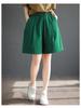 Women's Plus Size Cotton Retro Cargo Shorts - Multi-Color, Wide-Leg, Elastic Waist, Loose Fit, Versatile Five-Point Pants