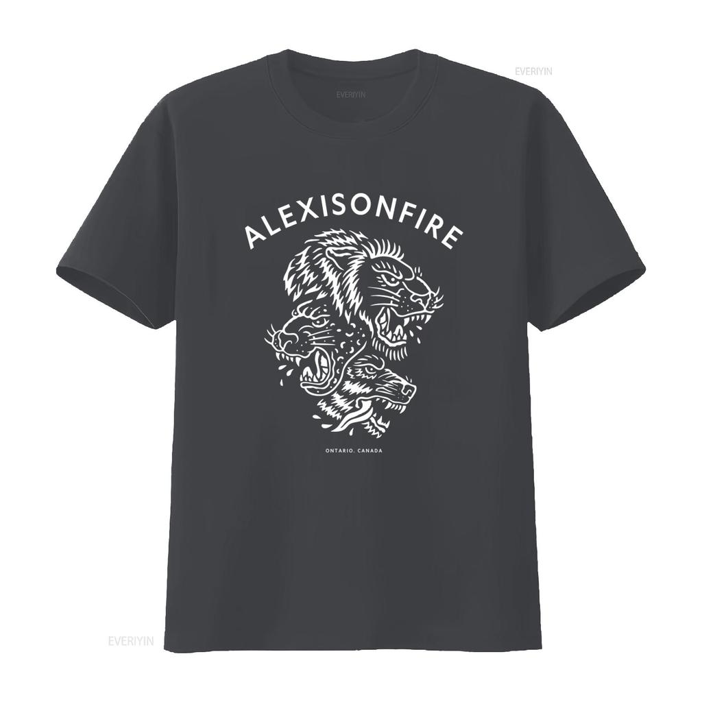 Alexisonfire Animal Print T Shirt Summer Longsleeve Holiday Birthday Christmas Zipper SweaT vintage Washed Stylish Stretched