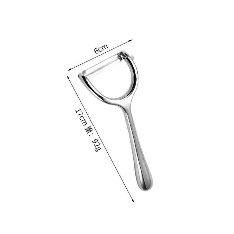 Island Qi Multi-functional Zinc Alloy Fruit & Melon Peeler - Household Kitchen Tool