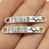 10pcs Word Charms Connector Antique Silver Color Love Dream Faith Courage Kindness Hope Connector Charms For Jewelry Making