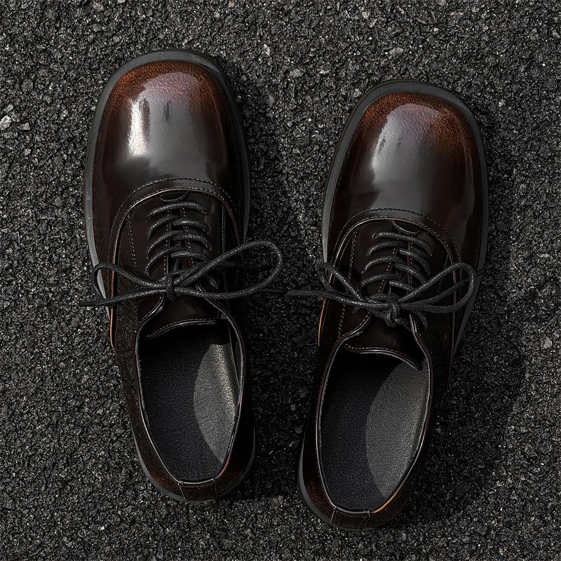 2025 new men's business leather shoes breathable and comfortable fashion trend youth British leather shoes 25756-J