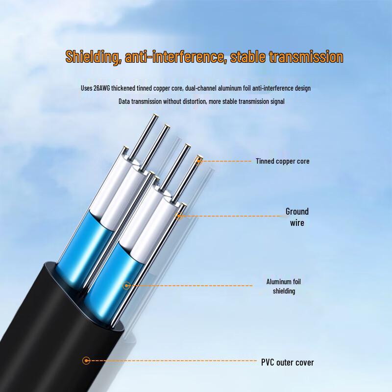 Jinneng High-Speed SATA 3.0 Data Cable