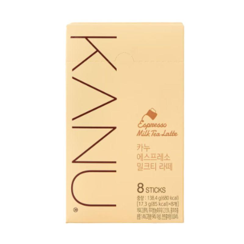 KANU Espresso Milk Tea Latte Premium Korean Café Style Sweet Black Tea Coffee Latte 8 Sticks 1box(8ea)