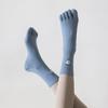 Five-finger Yoga Socks Breathable Cotton Five Toes Pilates Socks Silicone Non-slip Professional Indoor Workout Gym Sports Socks