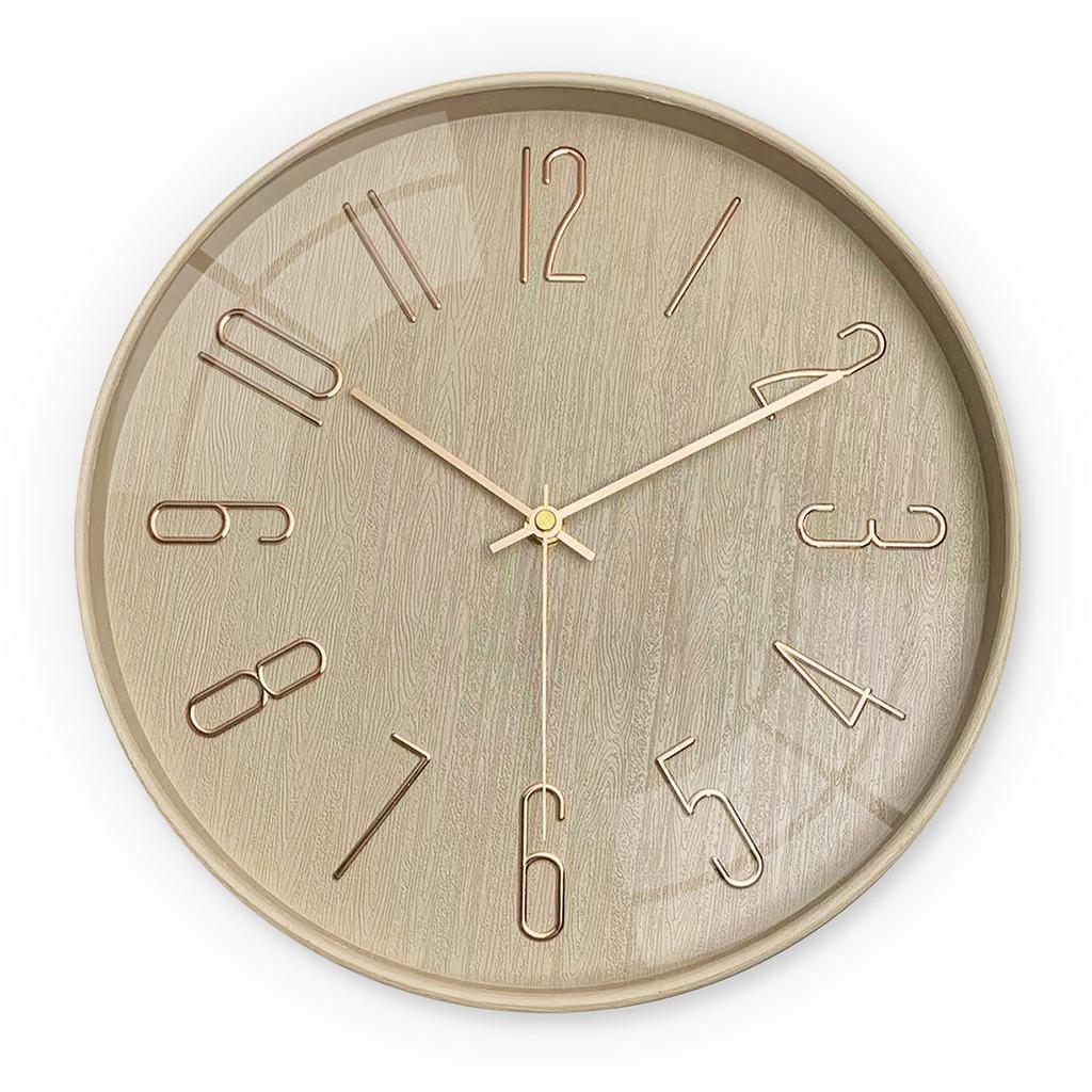 12-inch 30cm simple three-dimensional digital wall clock silent clock living room home use
