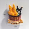 3D Simulation Food Refrigerator Sticker Mini Fun Knife Magnetic Refrigerator Magnets Fried Egg Home Decoration Neodymium Magnets