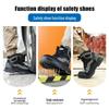 Men's Water-Resistant High-Top Boots with Ankle Support, Anti-Smash, Anti-Puncture, and Comfortable for Labor Protection.