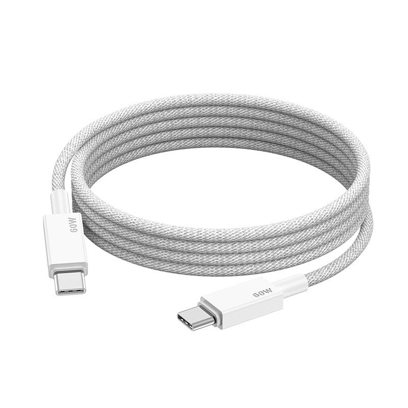 Dual-Head 60W Type-C PD Fast Charging Cable for Apple iPhone 15