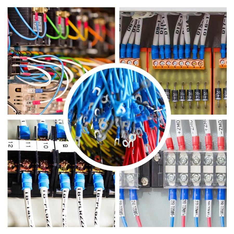Aderncrimpwerkzeug-Set Isolierte Aderendhülsen Elektrische Verbinder Crimp-Stumpf-, Ring-, Gabel-, Klemmen