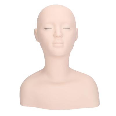 Cosmetic Mannequin Head Shoulder Massaging Practicing Silicone Mannequin Head Shoulder