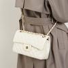 First Layer Cowhide Bag Cowhide Chain Fashion Diamond Bag Shoulder Messenger Women's Bag Genuine Leather Small Square Bag