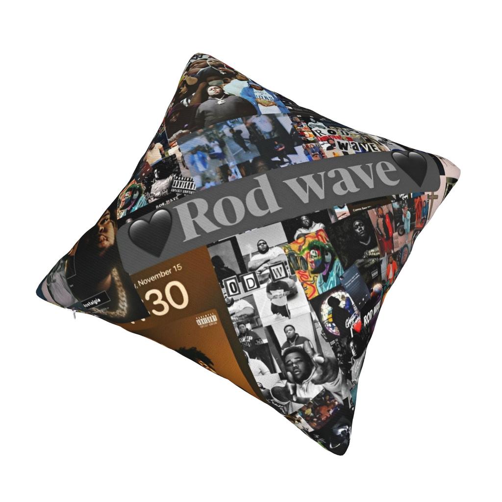 Printed Rod Wave Hip Hop Rapper Pillowcase Polyester Cushion Cover Decorative Singer Music Pillow Case Cover Home Zipper
