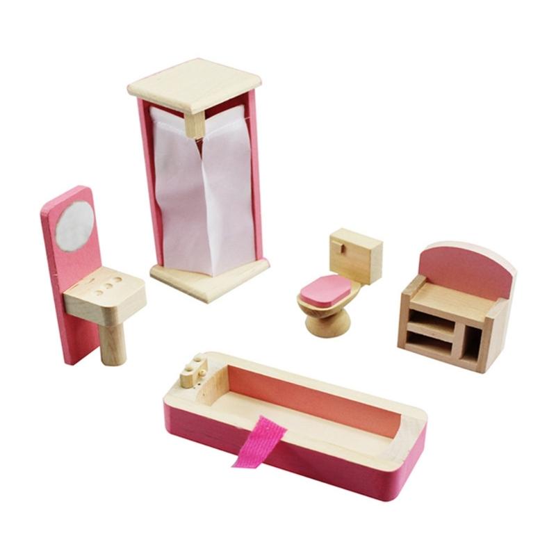 

Miniature Furniture Model Doll Houses Bedroom Living Room Kitchen Dining RoomAccessory Realistic Playset 1:12