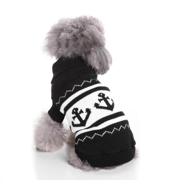 Dog Clothes Autumn Winter Knitted Sweater High Collar Warm Pet Apparel Puppy Sweater Christmas Dog Sweater